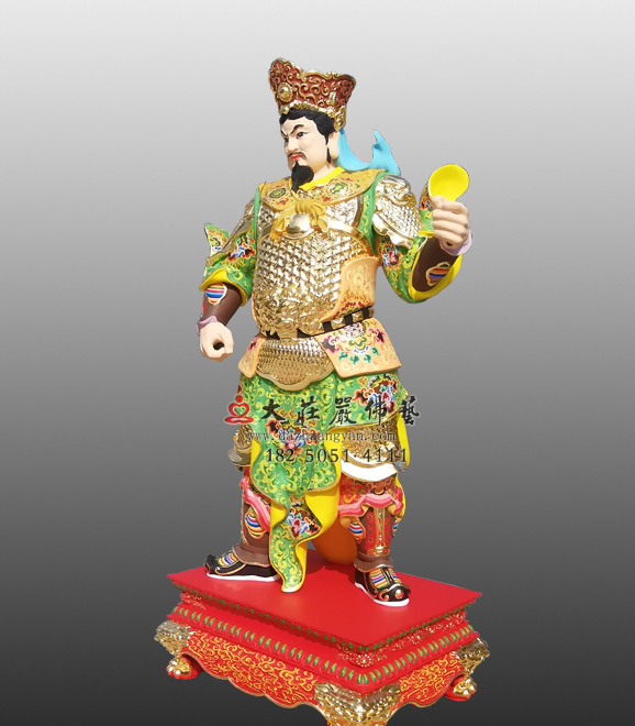 甲午神將韋玉卿左側彩繪神像